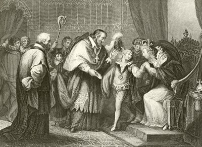 Edward, hertugen af York, skilles fra sin mor af Giovanni Battista Cipriani