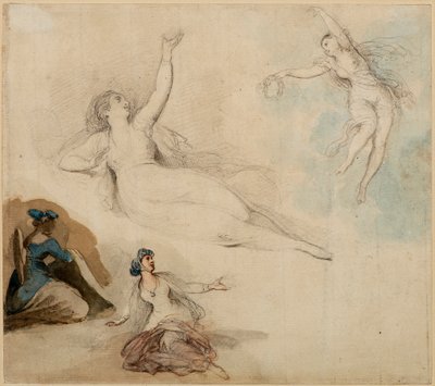 Figurstudier af Giovanni Battista Cipriani