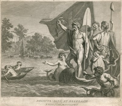 Regatta Bold i Ranelagh Gardens, Millbank, London, den 23. juni 1775 af Giovanni Battista Cipriani