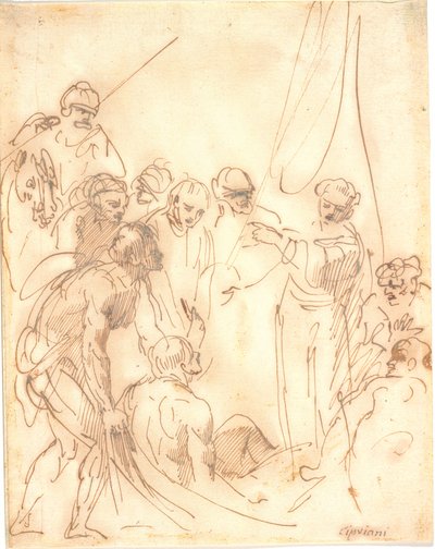 Skt. Peter helbreder (?) af Giovanni Battista Cipriani