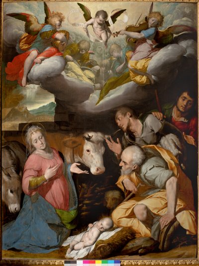 Hyrdernes tilbedelse, 1592-95 af Giovanni Battista Crespi
