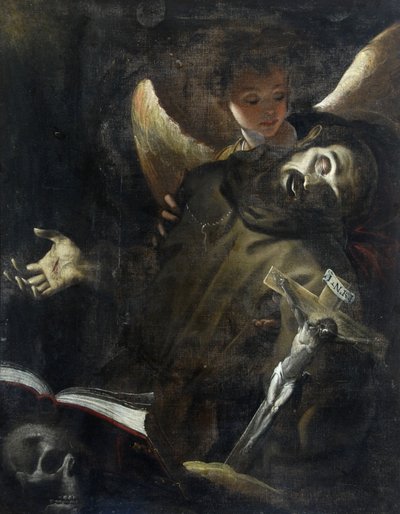 Sankt Frans i ekstase, ca. 1598 af Giovanni Battista Crespi