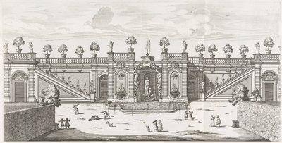 Venusspringvandet i Villa Doria Pamphiljs haver i Rom Fons Veneris (titel på objekt) Le fontane ne palazzi e ne giardini di Roma (serietitel) Springvand i Roms paladser og haver (serietitel) af Giovanni Battista Falda