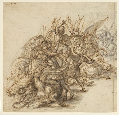 En kampscene, af Giovanni Battista Foggini
