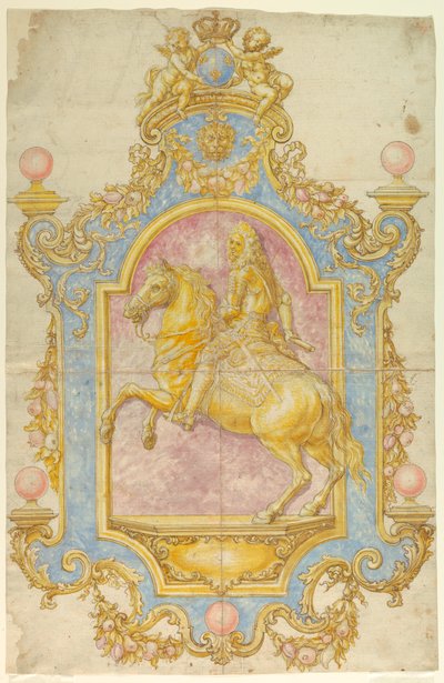 Tegning, vægdekoration til Cosimo III de
