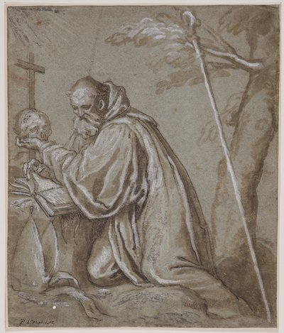 Sankt Bernard i anger af Giovanni Battista Fontana
