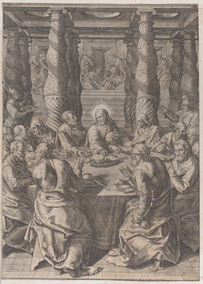 Den sidste nadver, ca. 1580. af Giovanni Battista Mazza