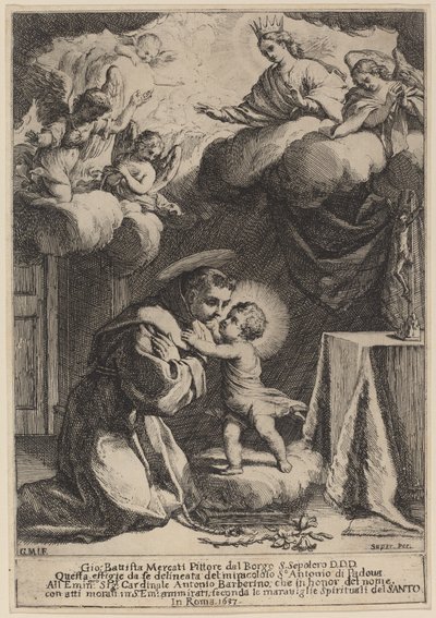 Sankt Antonius af Padova af Giovanni Battista Mercati