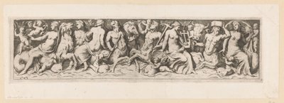 Tritons, Nereids og putti af Giovanni Battista Mercati