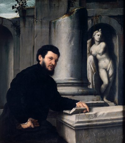 Portræt af Marco Antonio Savelli af Giovanni Battista Moroni