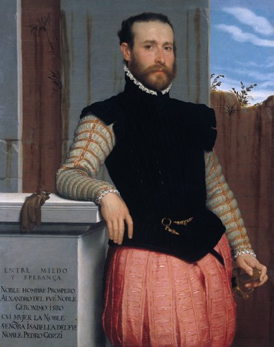 Portræt af Prospero Alessandri af Giovanni Battista Moroni
