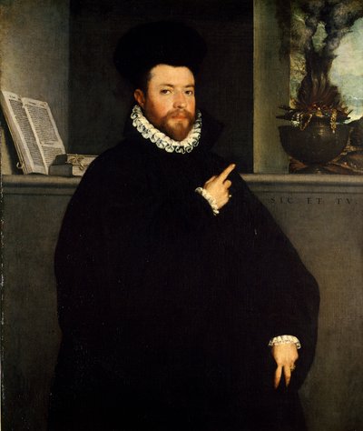 Portræt af sund mand af Giovanni Battista Moroni (cirka 1525-1578) af Giovanni Battista Moroni