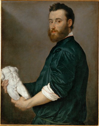 Billedhuggeren Alessandro Vittoria (maleri på lærred) af Giovanni Battista Moroni