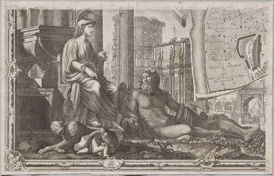 Nyt kort over Rom bragt frem i lyset af Giambattista Nolli i året MDCCXLVII, kendt som La Pianta Grande di Roma af Giovanni Battista Nolli