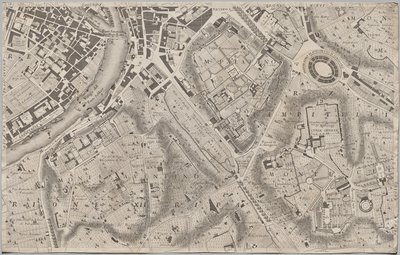 Nyt kort over Rom bragt frem i lyset af Giambattista Nolli i året MDCCXLVII, kendt som La Pianta Grande di Roma af Giovanni Battista Nolli