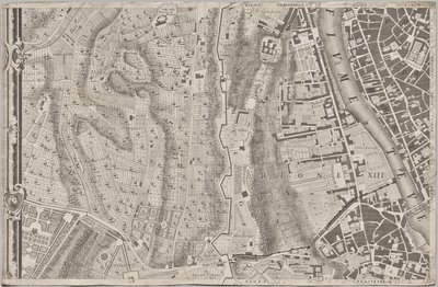 Nyt kort over Rom bragt frem i lyset af Giambattista Nolli i året MDCCXLVII, kendt som La Pianta Grande di Roma af Giovanni Battista Nolli