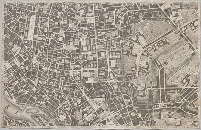 Nyt kort over Rom bragt frem i lyset af Giambattista Nolli i året MDCCXLVII, kendt som La Pianta Grande di Roma af Giovanni Battista Nolli
