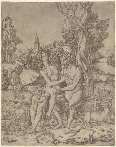 Faun Familie af Giovanni Battista Palumba
