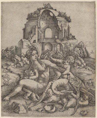 Leda og Svanen af Giovanni Battista Palumba