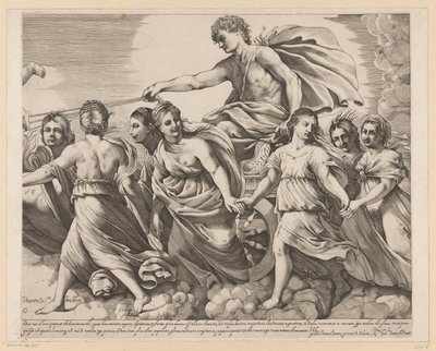 Apollo og Aurora (højre del) af Giovanni Battista Pasqualini