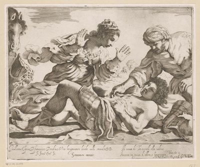 Erminia en Vafrino finder Tancredi af Giovanni Battista Pasqualini