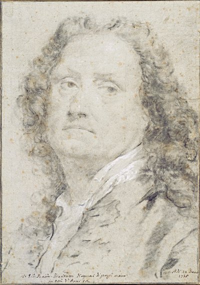 Selvportræt, 1735 af Giovanni Battista Piazzetta