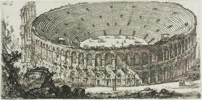 Amphitheatre of Verona, plade 25 fra Some Views of Triumphal Arches og andre monumenter af Giovanni Battista Piranesi