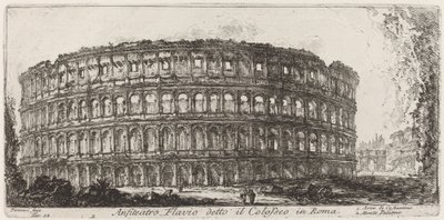 Flavisk Amfiteater kendt som Colosseum af Giovanni Battista Piranesi