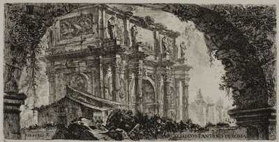 Konstantinbuen i Rom, plade 9 fra Some Views of Triumphal Arches og andre monumenter af Giovanni Battista Piranesi