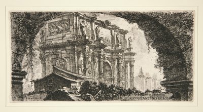 Konstantinbuen i Rom, fra nogle udsigter over triumfbuer og andre monumenter af Giovanni Battista Piranesi