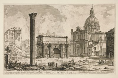 Septimius Severus bue (Septimius Severus bue), fra udsigt over Rom af Giovanni-Battista Piranesi