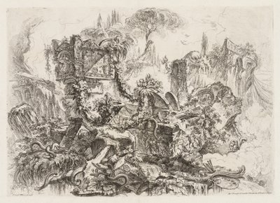 Groteschi: Ruiner med slanger af Giovanni-Battista Piranesi