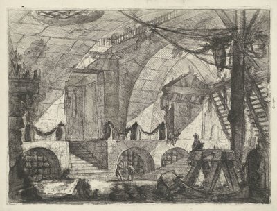 Kerker mødte zaagbok Kerkers (serietitel) Capric Inventions af Carceri alle Acqua Forte (serietitel) af Giovanni Battista Piranesi