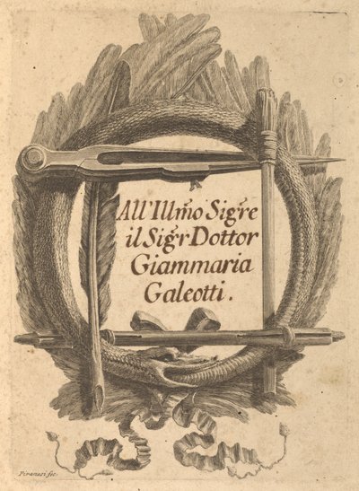 Berettigelsesbreve skrevet til Milord Charlemont og hans agenter i Rom af Giovanni Battista Piranesi