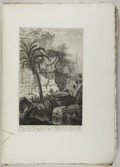 Forskellige arkitektoniske værker; samling af nogle tegninger af Barberi da Cento kendt som Il Guercino af Giovanni Battista Piranesi