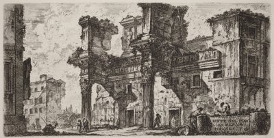 Del af Nervas Forum af Giovanni Battista Piranesi