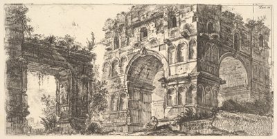 Tavle 11: Janustemplet, fra "Antichità Romane de