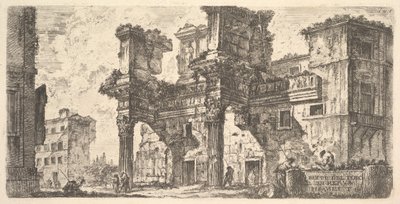 Plade 1: Del af Nerva Forum Del af Nerva Forum, ca. 1748. af Giovanni Battista Piranesi