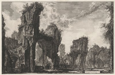 Ruinerne af Sisto, eller den store sal i de antoninske termer af Giovanni Battista Piranesi