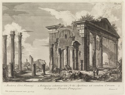 Ruinerne af Octavias portico af Giovanni Battista Piranesi
