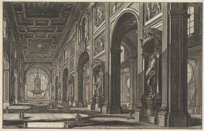 S. Giovanni i Laterano. Interiør, ca. 1768. af Giovanni Battista Piranesi
