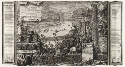 Scenographia Campi Martii, side fra Campo Marzio i det antikke Rom af Giovanni-Battista Piranesi