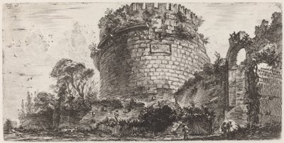 Metellas grav kendt som Capo di Bove af Giovanni Battista Piranesi
