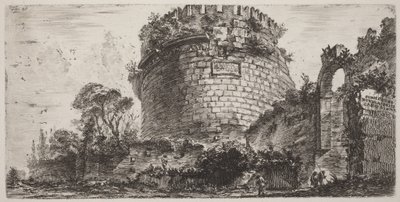 Metellas gravmæle, kaldet Capo di Bove af Giovanni Battista Piranesi