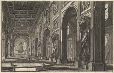 Sankt Johannes i Lateranet, interiør, fra «Vedute di Roma» (Udsigter over Rom) af Giovanni Battista Piranesi
