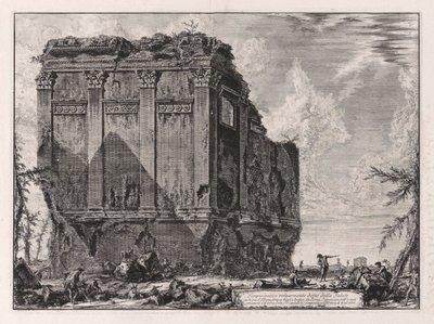 Gammelt tempel almindeligvis kendt som della Salute på Via d af Giovanni-Battista Piranesi