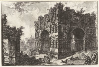 Tempel kaldet volgarm.te di Giano. A. Arco kendt som degl af Giovanni-Battista Piranesi