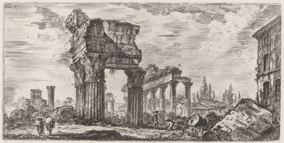 Temple of Jupiter Thunder af Giovanni Battista Piranesi