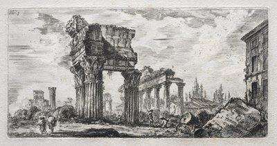 Temple of Jupiter Thunder af Giovanni Battista Piranesi