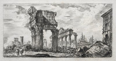 Temple of Jupiter Thunder. af Giovanni Battista Piranesi